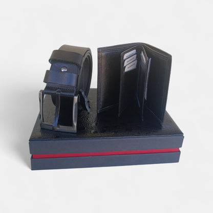 Lederax Hakiki Deri Kemer Cüzdan Seti LD615