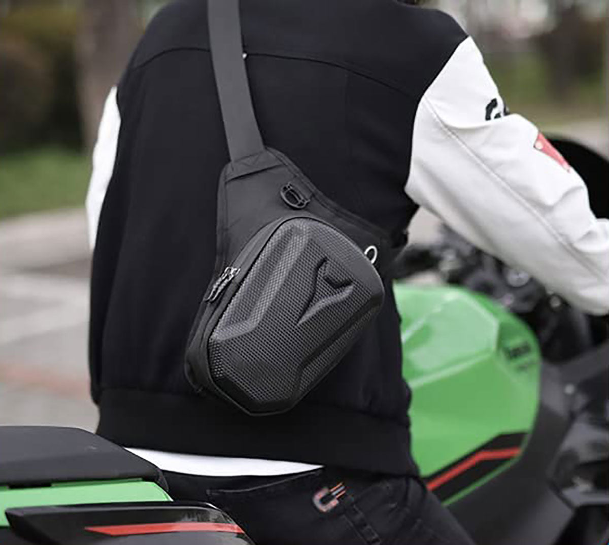 Lederax Motosiklet Bisiklet Scooter Bacak Çantası Bel Çantası LD617