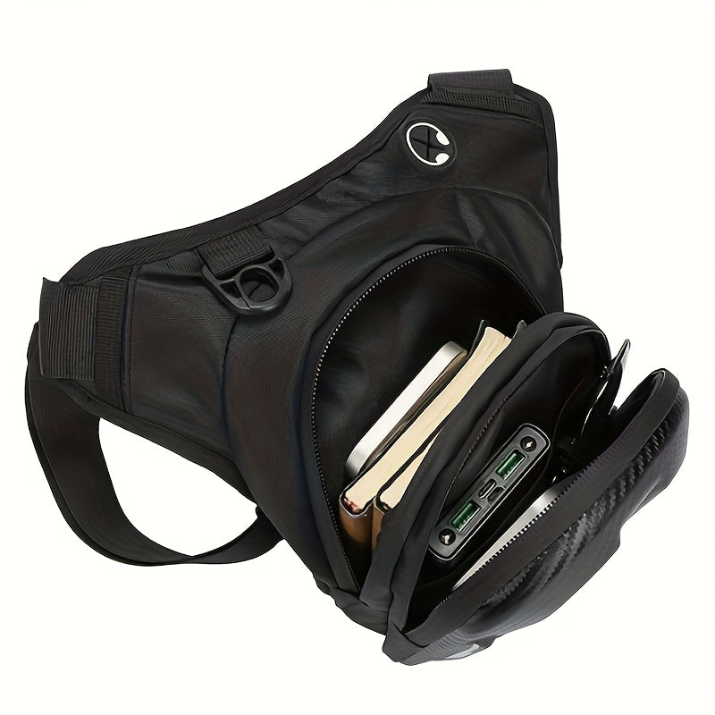 Lederax Motosiklet Bisiklet Scooter Bacak Çantası Bel Çantası LD617