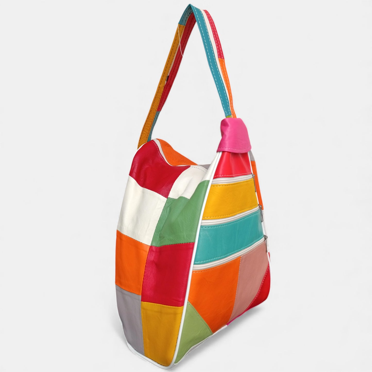 Lederax Hakiki Deri Çok Gözlü Sırt Ve Omuz Çantası LD619