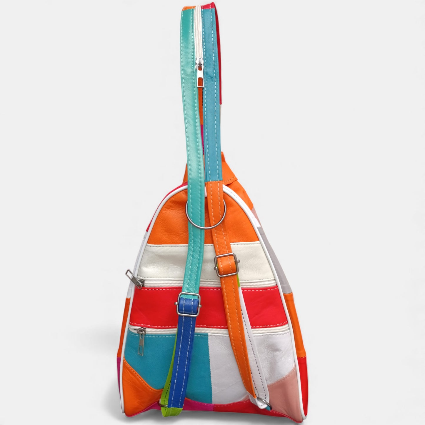 Lederax Hakiki Deri Çok Gözlü Sırt Ve Omuz Çantası LD619