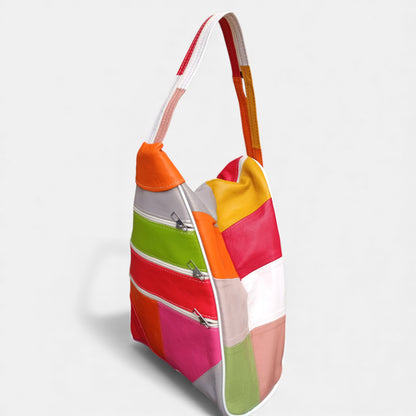 Lederax Hakiki Deri Çok Gözlü Sırt Ve Omuz Çantası LD619