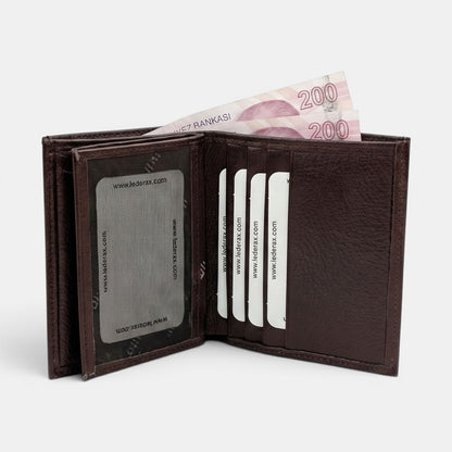 Lederax Hakiki Deri Dikey Erkek Cüzdan LD626