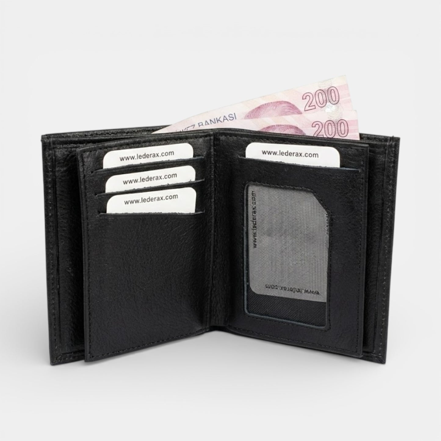Lederax Hakiki Deri Dikey Erkek Cüzdan LD626