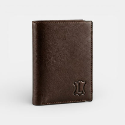 Lederax Hakiki Deri Dikey Erkek Cüzdan Bozuk Para Bölmeli LD627