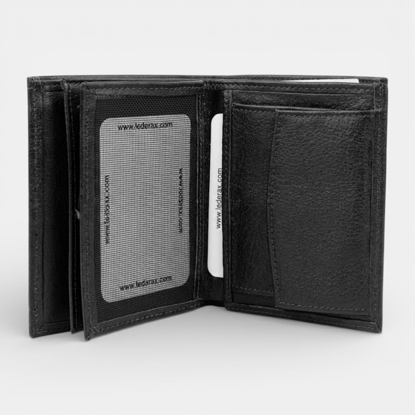 Lederax Hakiki Deri Dikey Erkek Cüzdan Bozuk Para Bölmeli LD627
