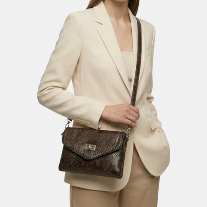 Lederax Kadın Omuz Çantası Clutch Çanta Suni Deri LD631