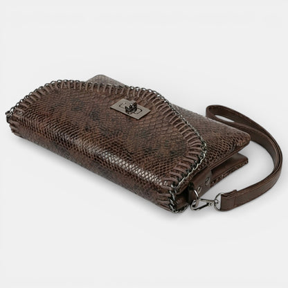 Lederax Kadın Omuz Çantası Clutch Çanta Suni Deri LD631