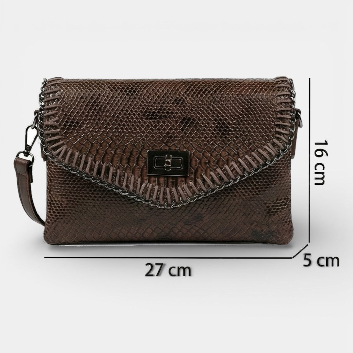 Lederax Kadın Omuz Çantası Clutch Çanta Suni Deri LD631