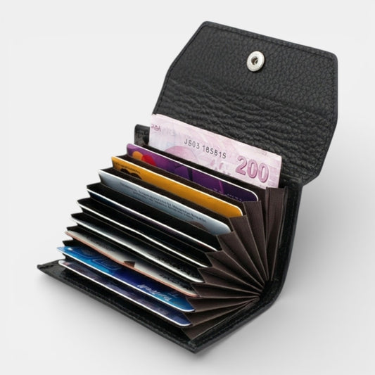 Lederax Hakiki Deri Akordiyon Kartlık LD633