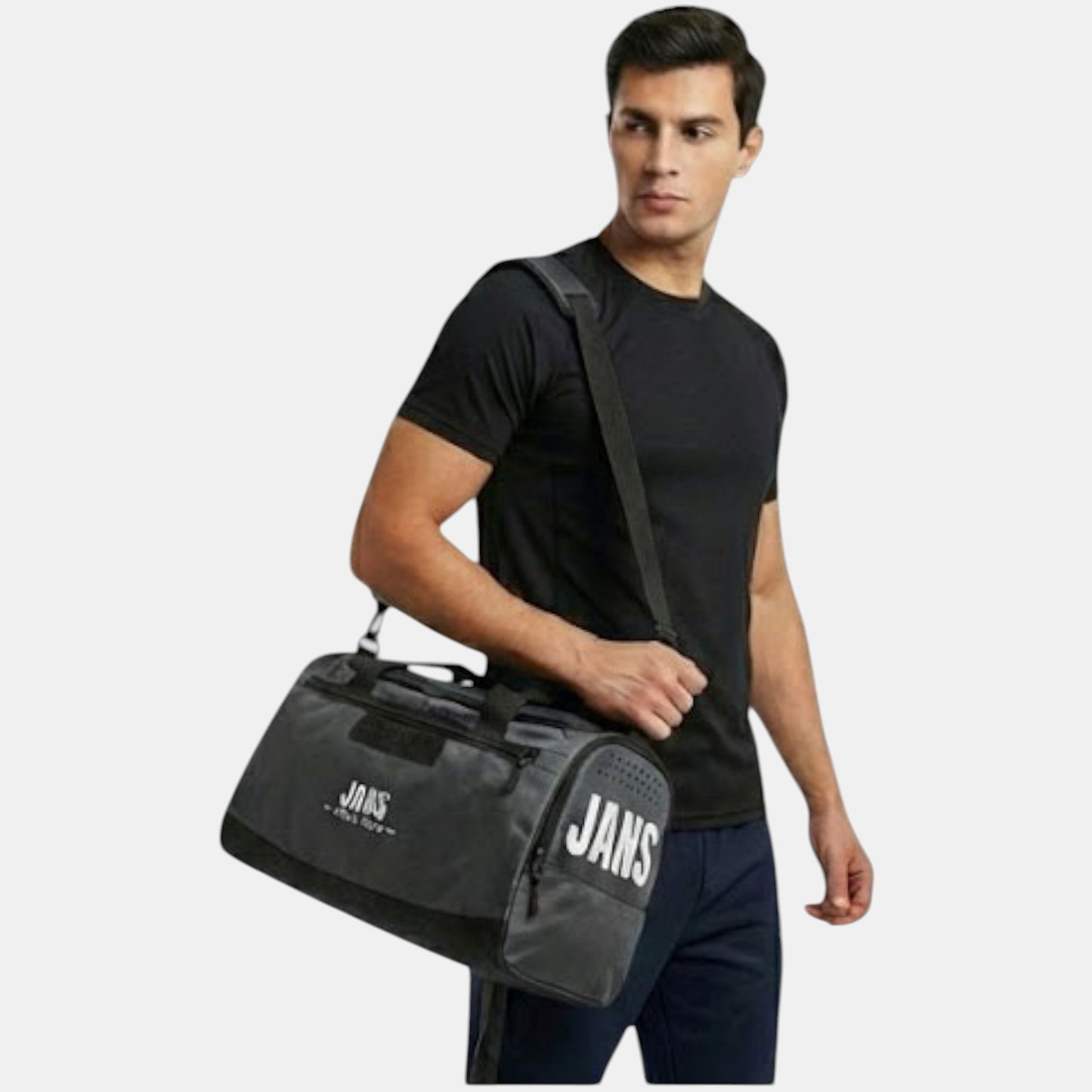 Lederax Ayakkabı Bölmeli Spor Çantası Fitnes Çantası Seyahat Çantası LD637