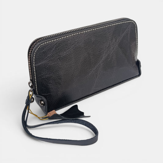 Lederax Hakiki Dana Derisi Bileklikli Pouch Çanta LD662