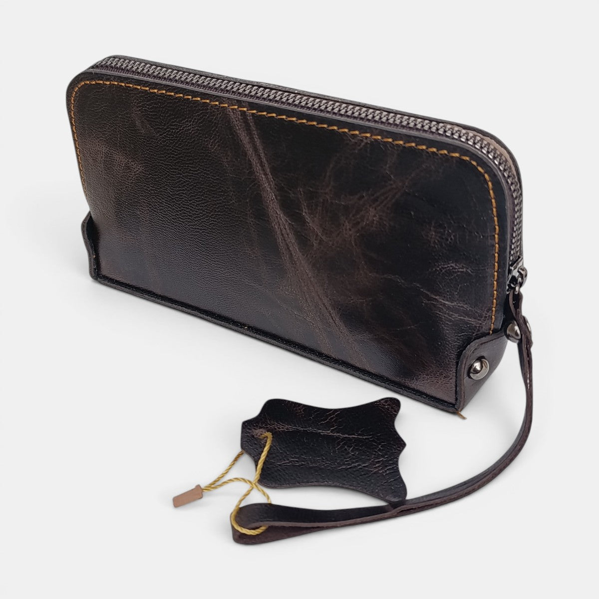 Lederax Hakiki Dana Derisi Bileklikli Pouch Çanta LD662