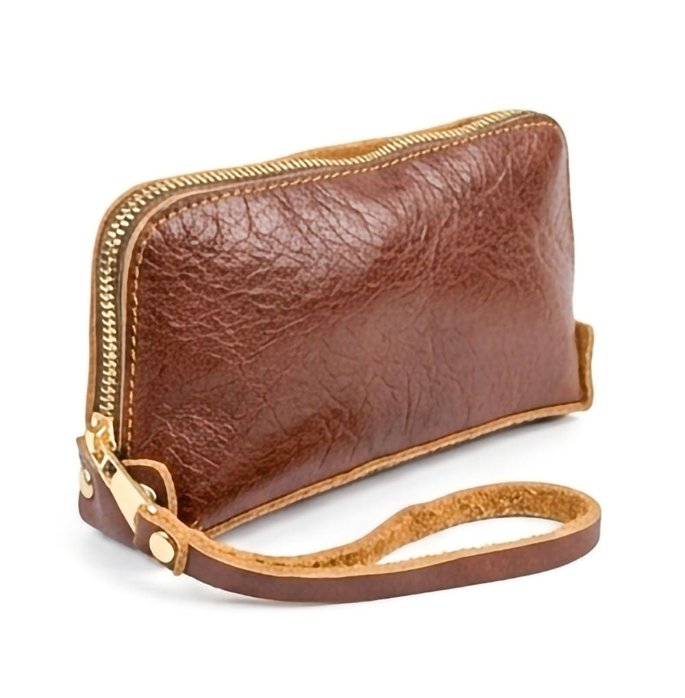 Lederax Hakiki Dana Derisi Bileklikli Pouch Çanta LD662