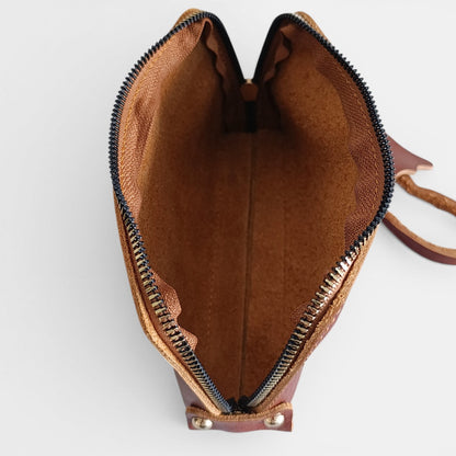 Lederax Hakiki Dana Derisi Bileklikli Pouch Çanta LD662