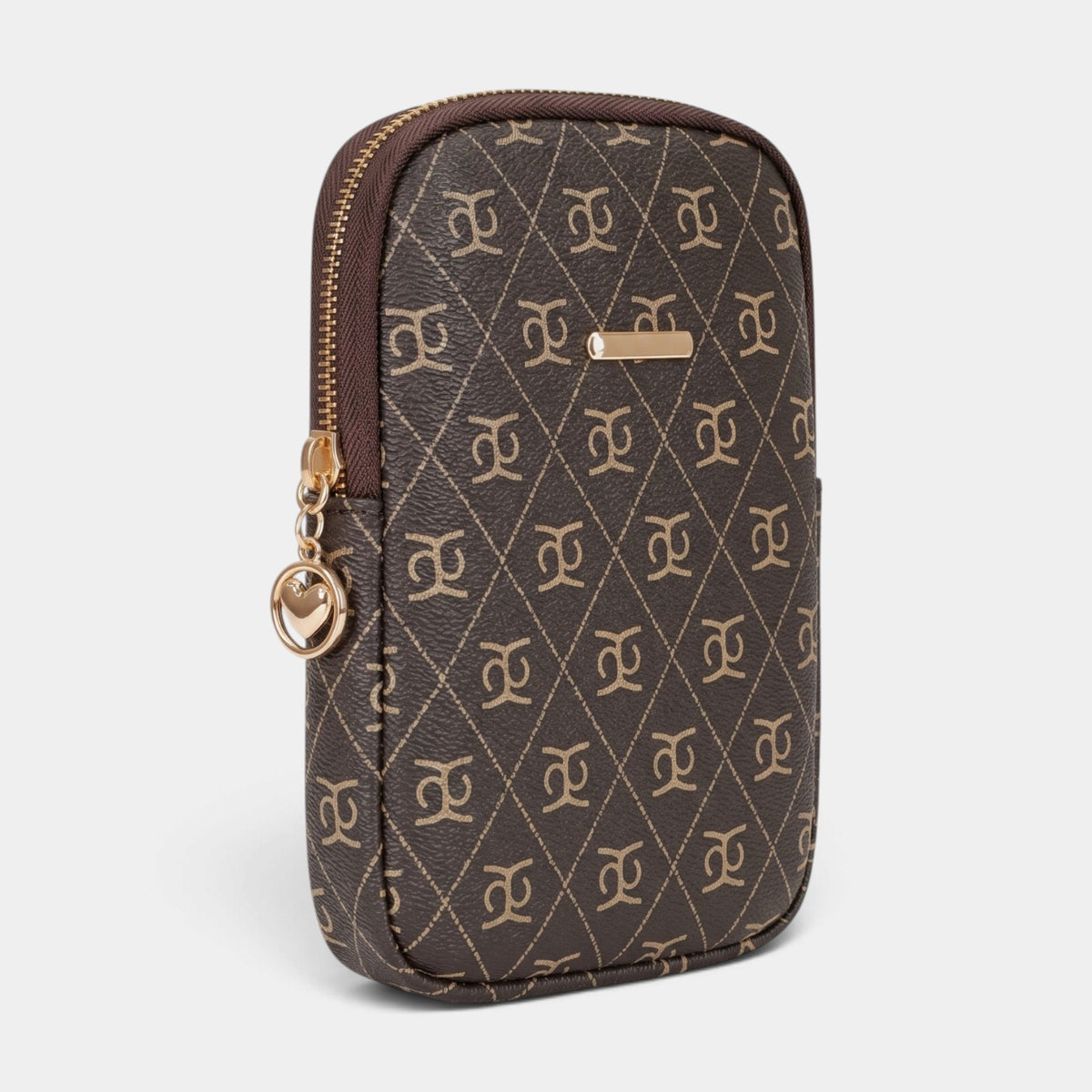 Lederax Monogram Desenli Mini Telefon Çantası LD681