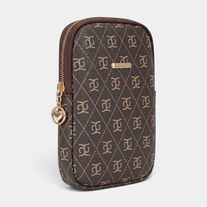 Lederax Monogram Desenli Mini Telefon Çantası LD681