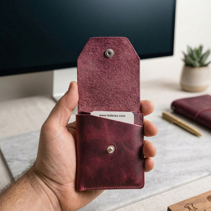Lederax Hakiki Crazy Deri Minimalist Kartlık Cüzdan LD700