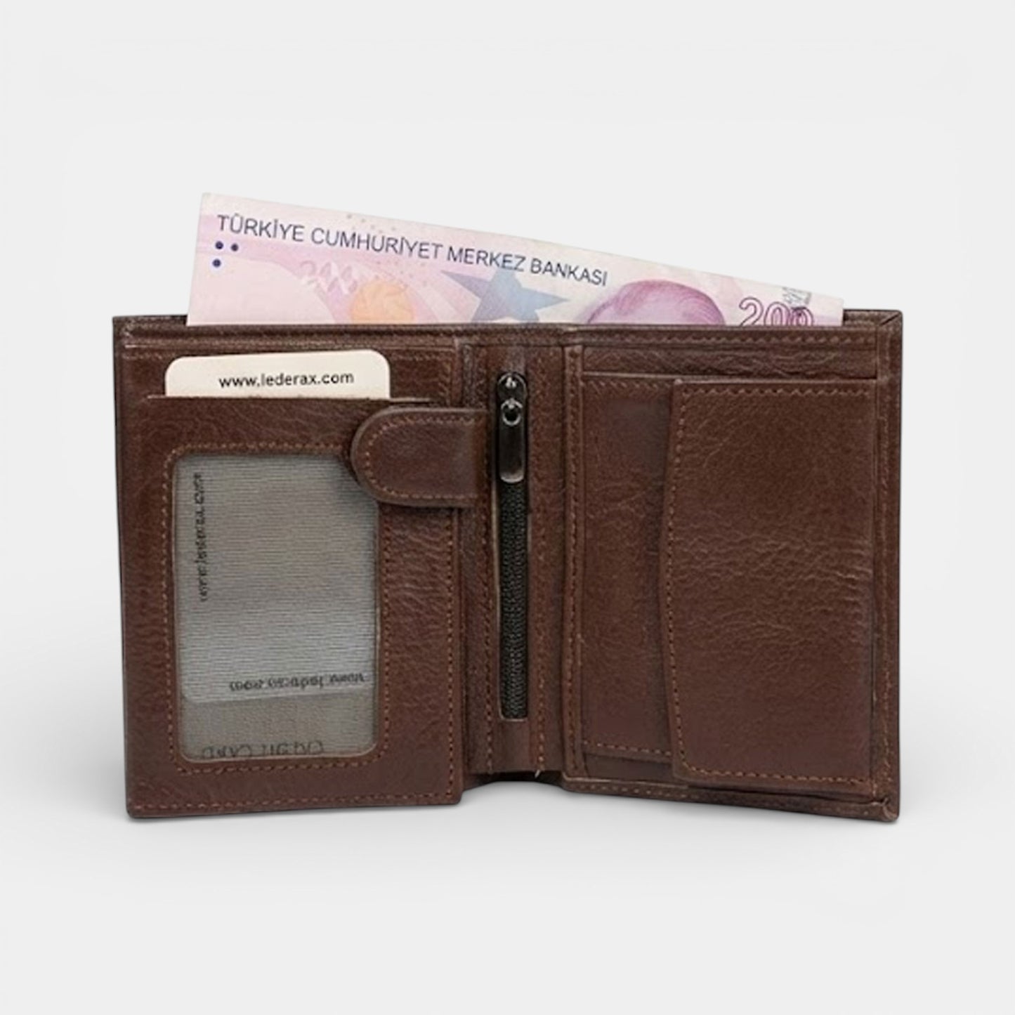 Lederax Hakiki Deri Dikey Erkek Cüzdan LD168
