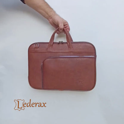 Lederax Suni Deri 15.6 İnç Slim Laptop Çantası LD618