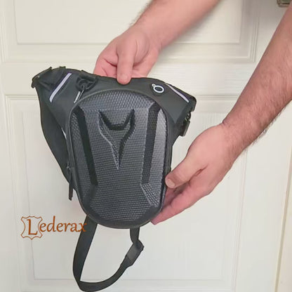 Lederax Motosiklet Bisiklet Scooter Bacak Çantası Bel Çantası LD617