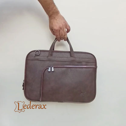 Lederax Suni Deri 15.6 İnç Slim Laptop Çantası LD618